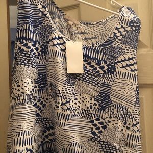 Woman’s sleeveless handkerchief top
